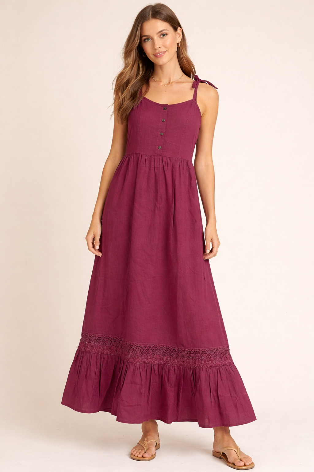THE VERONA DRESS - DARK MAUVE
