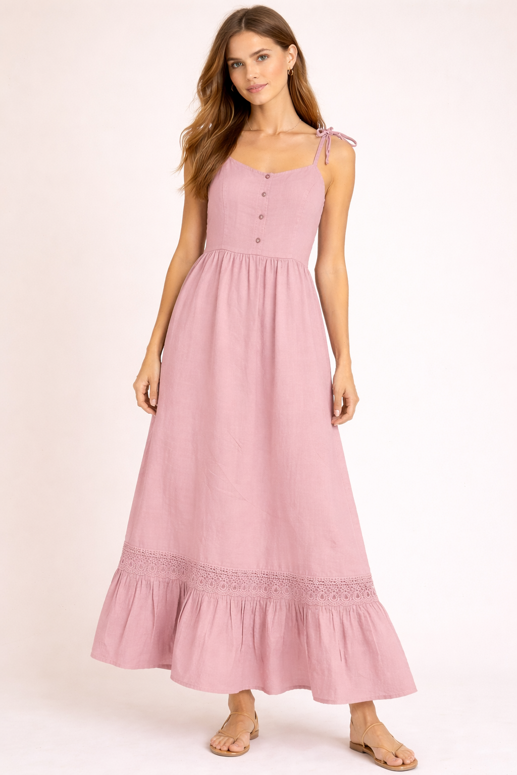THE VERONA DRESS- DUSTY PINK