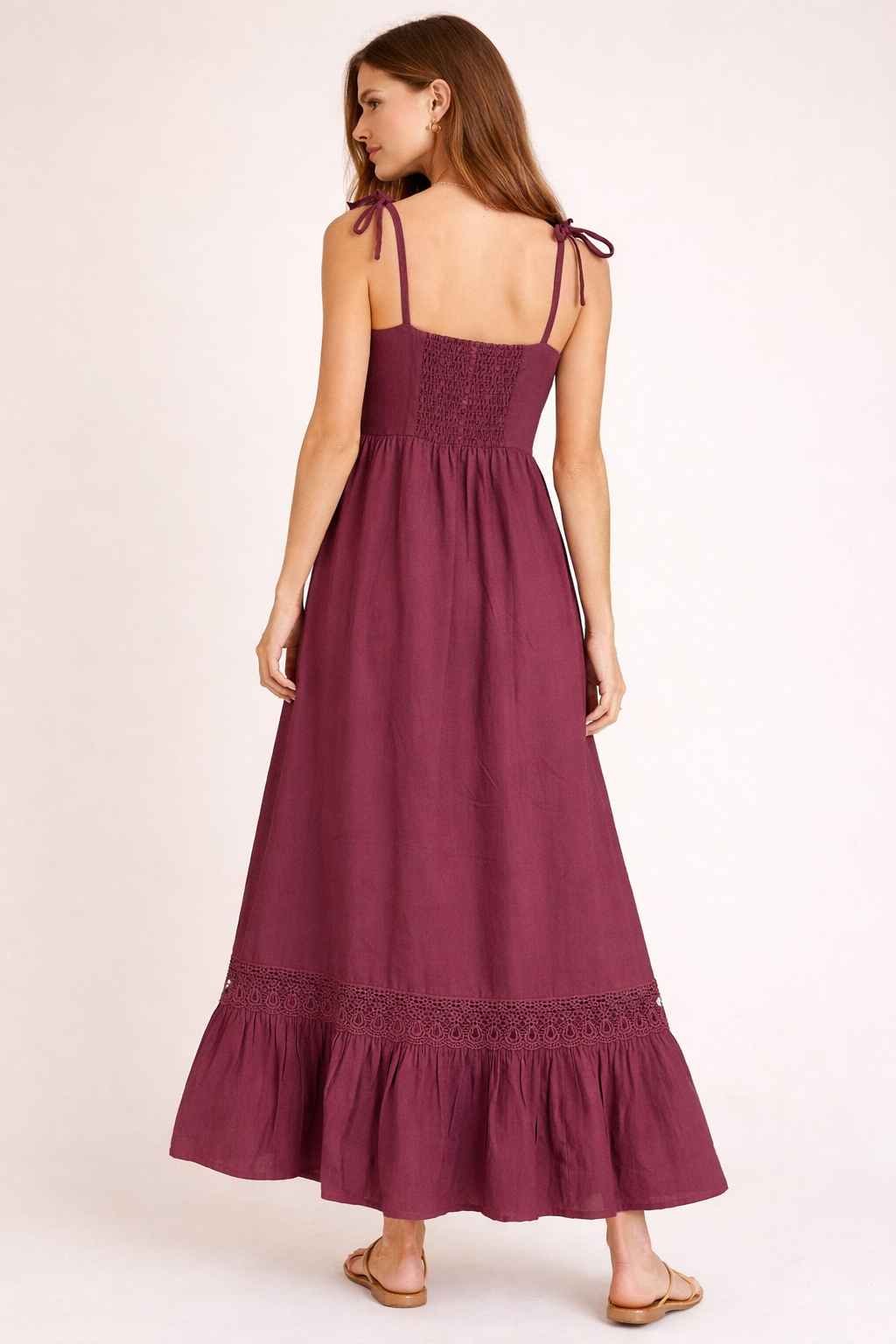 THE VERONA DRESS - DARK MAUVE
