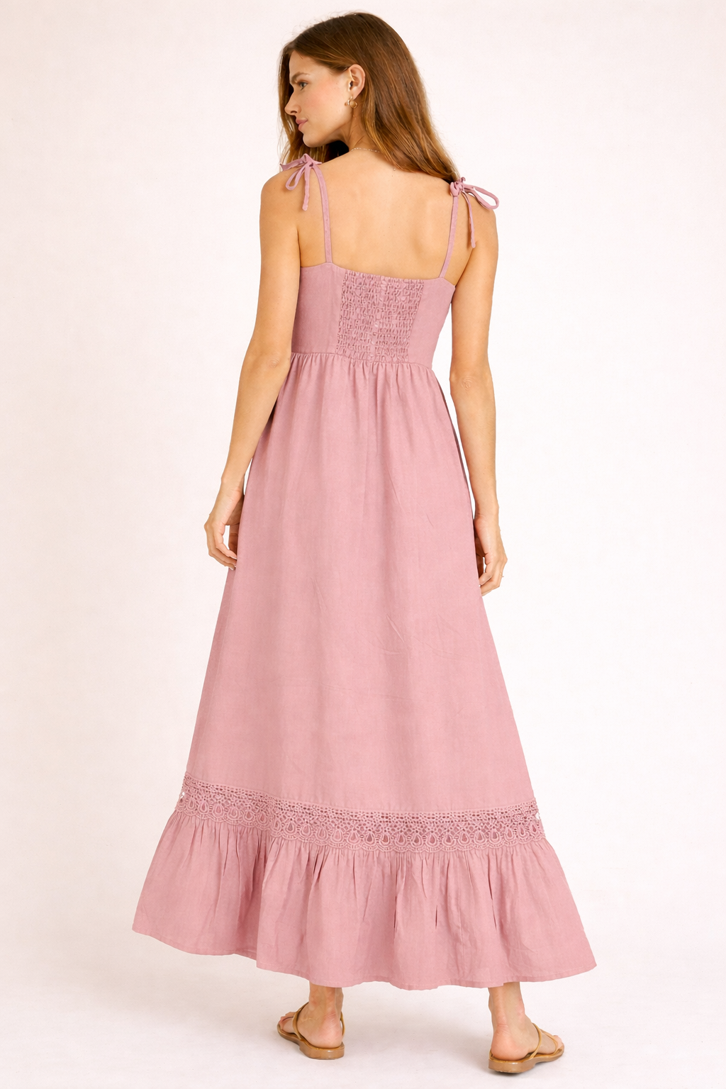 THE VERONA DRESS- DUSTY PINK